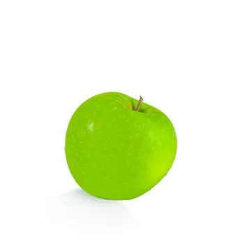 Isolated green apple Stock Photos