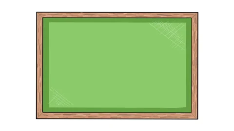 Isolated Green Chalkboard Stock Footage 246433282