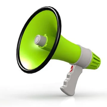 Isolated green megaphone Stock-Illustration