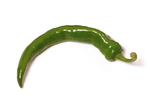 Isolated green pepper Stock Photos