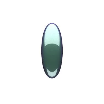 Isolated green plastic figure Illustrazione stock