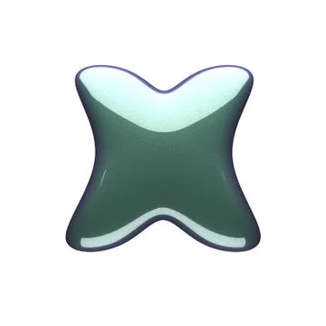 Isolated green plastic figure Illustrazione stock