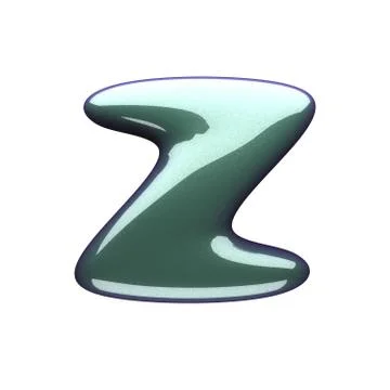 Isolated green plastic figure Stock Illustration