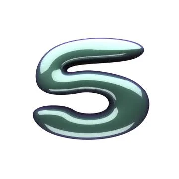 Isolated green plastic figure Stock Illustration