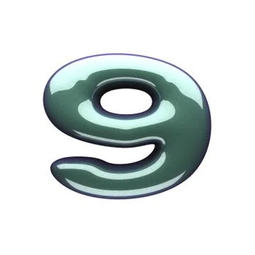 Isolated green plastic figure Illustrazione stock