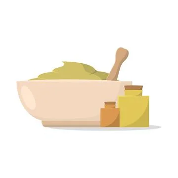 Isolated green salt spa vector illustration Stock Illustration