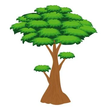 Isolated green tree vector design Stock Illustration