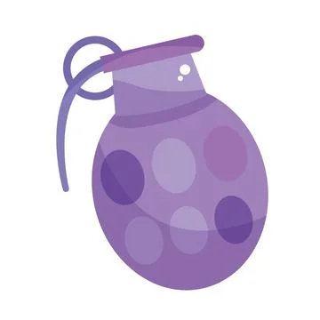 Isolated grenade flat design icon Vector Stock Illustration