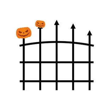 Isolated grille halloween Ilustración de archivo