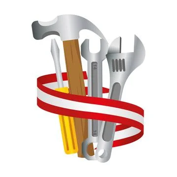 Isolated group of construction tools icon Vector Stock Illustration