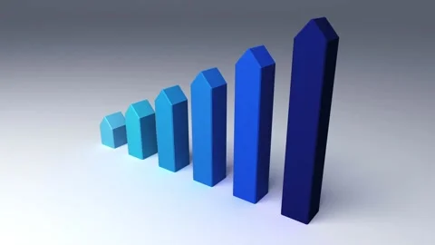 Isolated growth progress statistic finance abstract technology analyzing in Stock-Footage 334652971