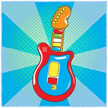 Isolated guitar toy Illustrazione stock