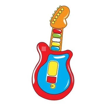 Isolated guitar toy Illustrazione stock