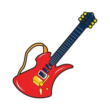 Isolated guitar toy Illustrazione stock
