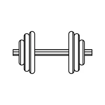 Isolated gym weight Stock Illustration