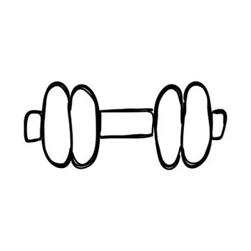 Isolated gym weight Stock Illustration
