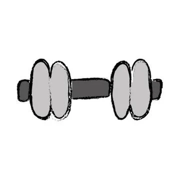 Isolated gym weight Stock Illustration