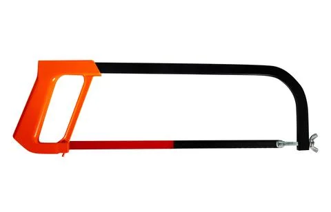 Isolated hacksaw hand tool. Stock Photos