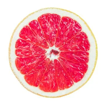 Isolated Half Grapefruit Stock-Fotos