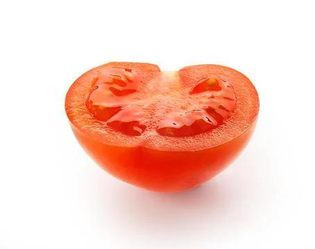 Isolated half tomatoes Stock Photos