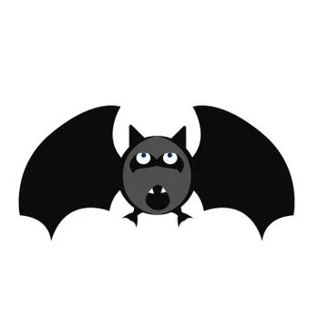 Isolated halloween bat Stock Illustration