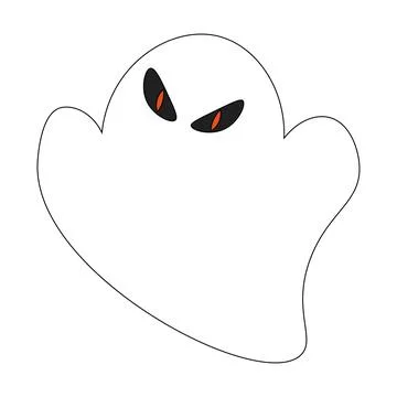 Isolated halloween ghost icon Vector Stock Illustration