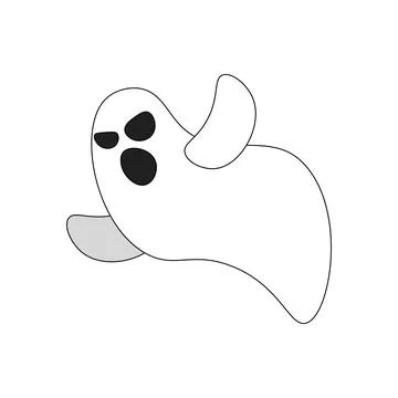 Isolated halloween ghost icon Vector Stock Illustration