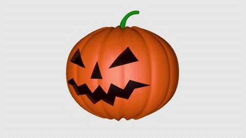 Isolated Halloween Pumpkins Animation, Background, on Alpha Channel, Loop 库存影片 251235925