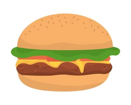 Isolated hamburger design vector illustrator Stock Illustration