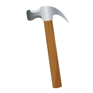 Isolated hammer image Stock Illustration
