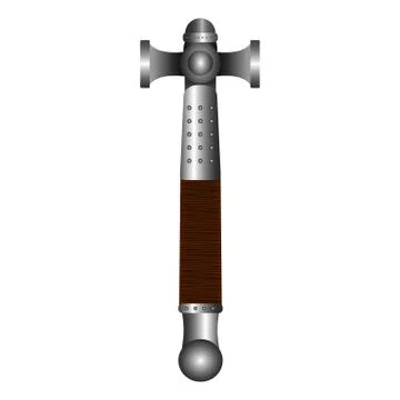 Isolated hammer weapon Illustrazione stock