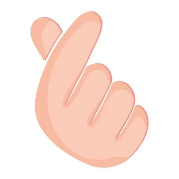 Isolated hand doing a gesture Vector Stock Illustration