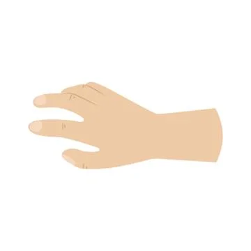 Isolated hand for doing Stock Illustration