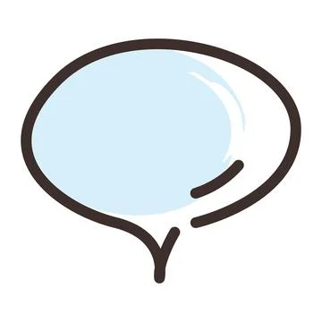 Isolated hand drawn empty bubble chat icon Vector Stock Illustration