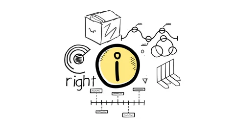 Isolated Hand Drawn information Icon &amp; Infographics, color. Stock Footage 116750365