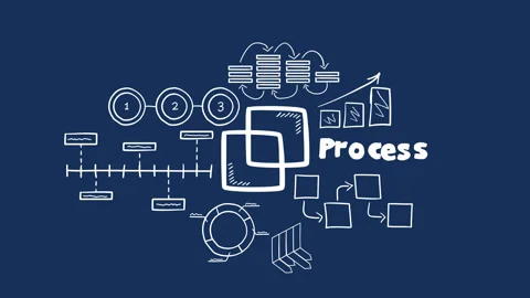 Isolated Hand Drawn interface windows Icon &amp; Infographics Video stock 116188660