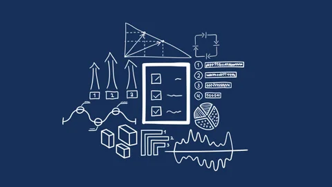 Isolated Hand Drawn list Icon &amp; Infographics Stock Footage 116187558