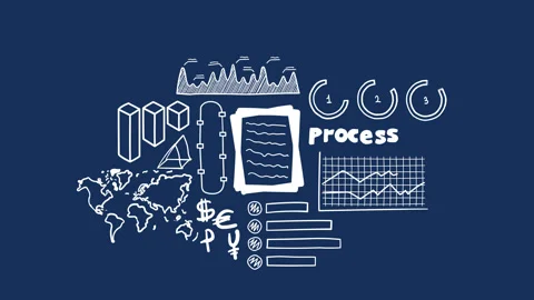 Isolated Hand Drawn stack of documents Icon &amp; Infographics Video stock 116187877