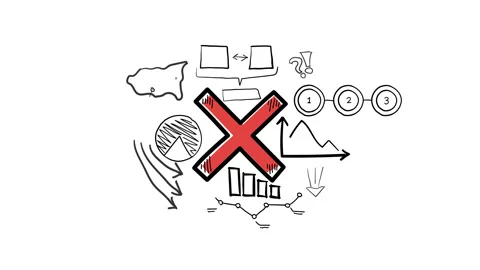 Isolated Hand Drawn Stop Icon &amp; Infographics. Video stock 118301978