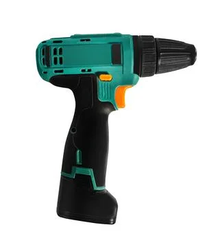 Isolated hand drill tool. Stock Photos