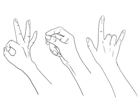 Isolated hand Stock Illustration