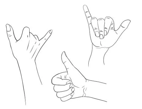 Isolated hand Stock Illustration