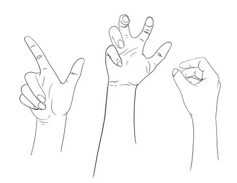 Isolated hand Stock Illustration