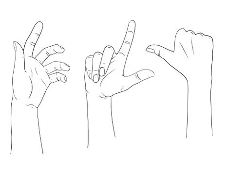 Isolated hand Stock Illustration