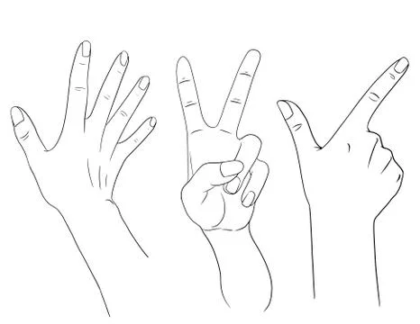 Isolated hand Stock Illustration