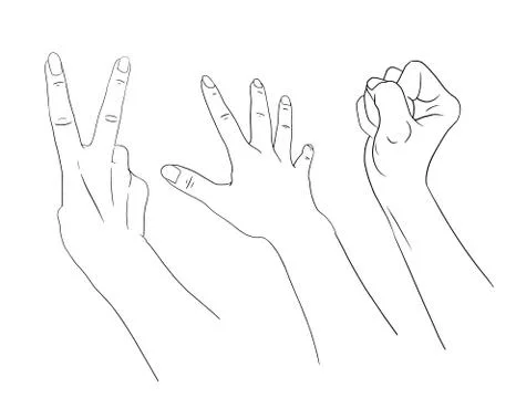 Isolated hand Stock Illustration