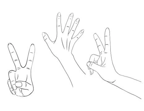 Isolated hand Stock Illustration