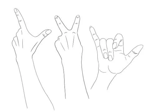 Isolated hand Stock Illustration