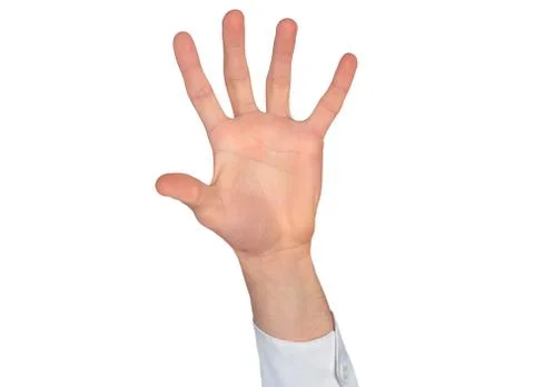 Isolated hand need help Stock-Fotos