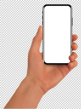 Isolated hand with phone Stock Photos